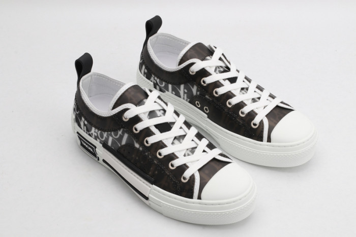 B23 OBLIQUE LOW black white SNEAKERS T00480H051