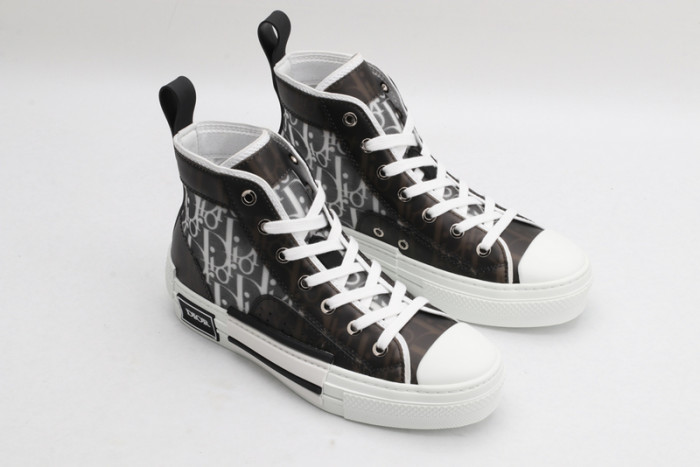 B23 Oblique High Top Sneakers black white T00480H050