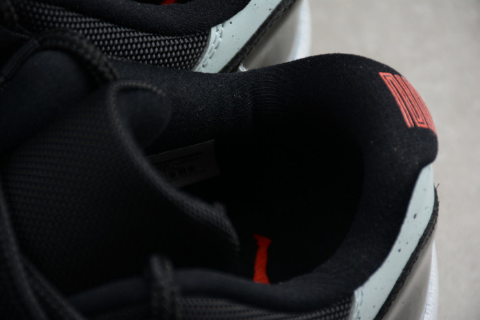 AIR JORDAN 11 RETRO LOW "INFRARED 23" black mens 528895-023