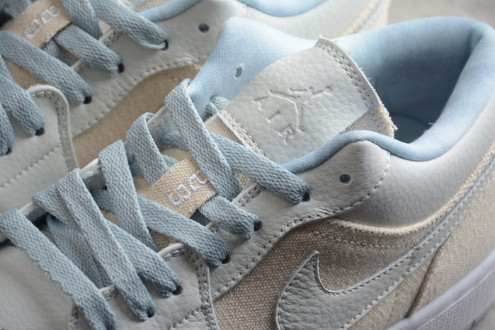 Jordan 1 Low Canvas Grey Cream (W) DQ4151-500