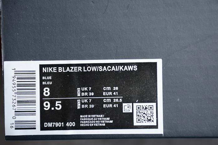 KAWS x sacai x Blazer Low 