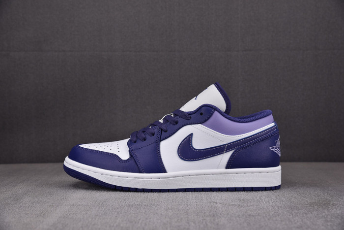 Air Jordan 1 Low White Purple 553558-515