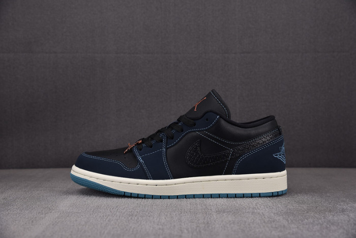Jordan 1 Low SE Black Dark Obsidian Snakeskin (Women''s) FJ5478-010