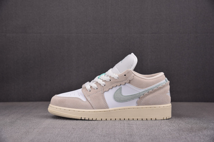 AIR JORDAN 1 LOW GS WHITE PINK SOFT BLUE DZ5356-800