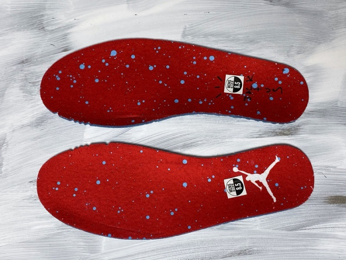 Travis Scott x Air Jordan 4 “Houston Oilers” University Blue 308497-406