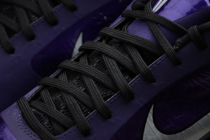 Nike Zoom Kobe 5 Ink Metallic Silver Black Purple Shoes 386430-500