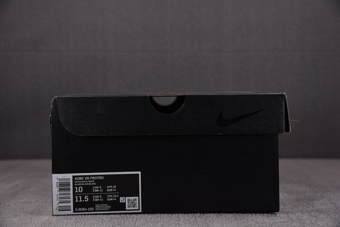 NIKE KOBE 8 PROTRO TRIPLE WHITE FJ9364-100