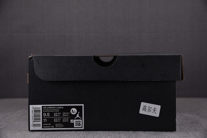 AIR JORDAN 1 LOW GOLF "BLACK/WHITE/VOLT" DD9315-108