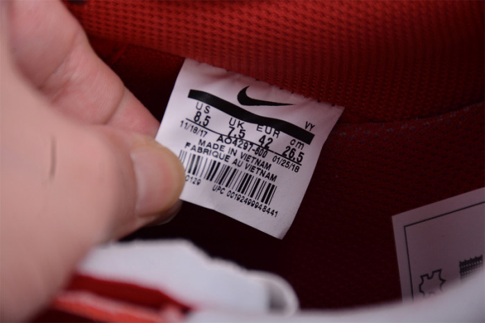 NIKE OF X AIR FORCE 1 LOW RED