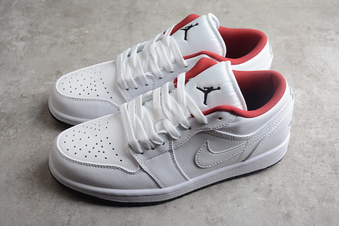 AIR JORDAN 1 LOW GS "WHITE/RED" 553560-164
