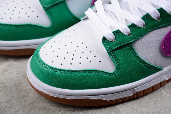 Nike Dunk Low White Stadium Green Fuchsia (Women