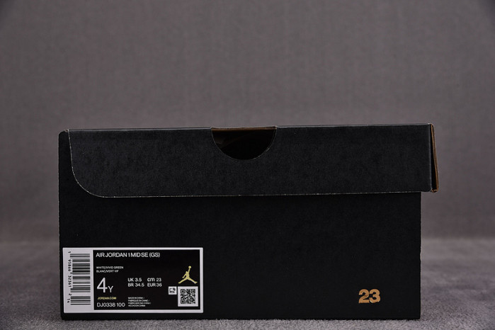 Jordan 1 Mid SE Pastel Vivid Green Grind (GS) DJ0338-100