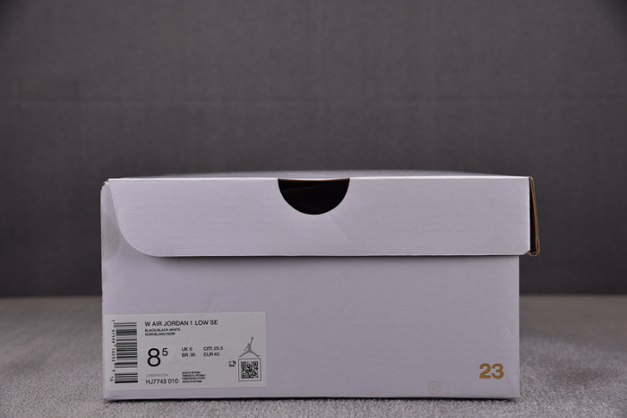 Air Jordan 1 Low “Black Croc” HJ7743-010