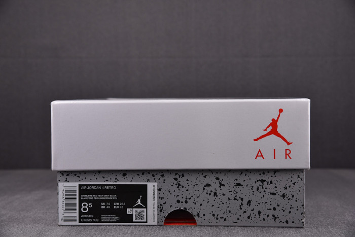 AIR JORDAN 4 WHITE OREO TECH GREY CT8527-100