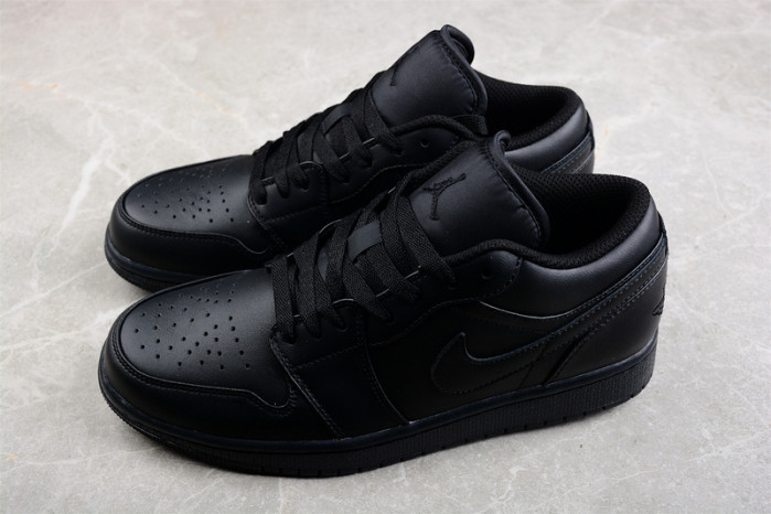 AIR JORDAN 1 LOW TRIPLE BLACK (2022) 553558-093