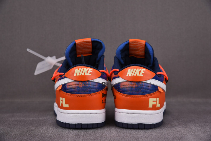 OFW x Nike SB Dunk Low Orange Perple White Shoes CT0856-801