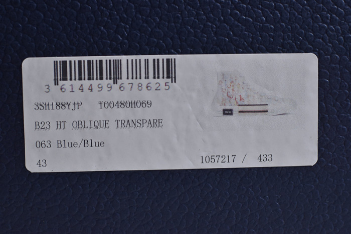 B23 Oblique High Top Sneakers T00480H070