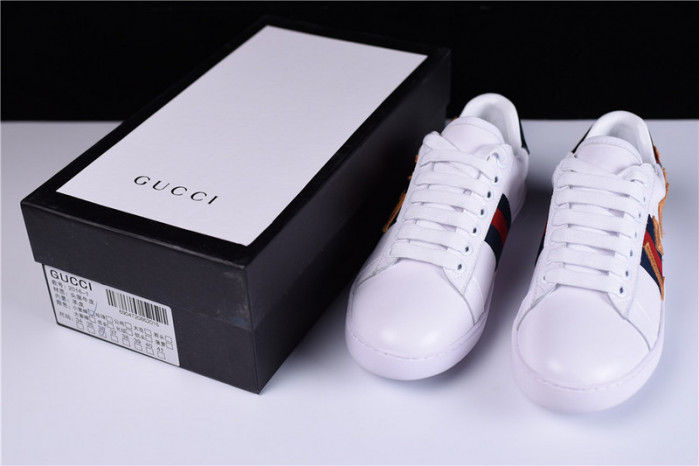 G*u*i ace embroidered low-top sneaker with loved womens 497090 dope0 9095