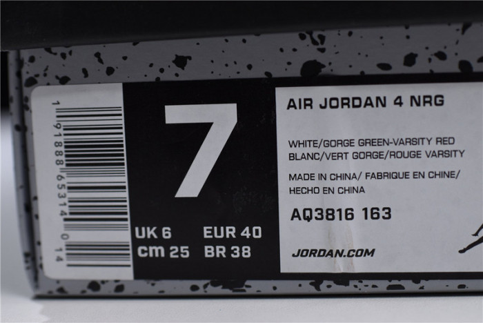 Air Jordan 4 NRG "White Pizzeria" AQ3816-163
