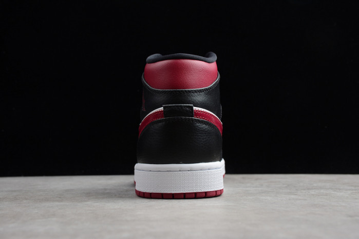 Air Jordan 1 MID bred toe 554724-066