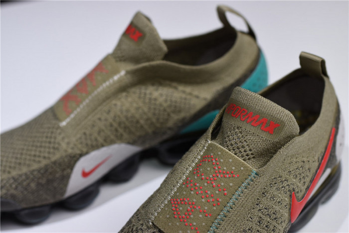 Nike VaporMax FK Moc 2 Natural Olive Habanero Red Air Vapor Max AH7006-200